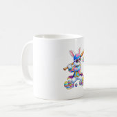Mug Funny Tie Dye Rabbit Baseball Easter Bunny Men Boy (Devant gauche)