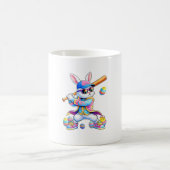Mug Funny Tie Dye Rabbit Baseball Easter Bunny Men Boy (Centre)