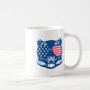 Mug Funny Tiger American Flag Zoo Animal Patriotique 4