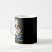 Mug Funny Tired Goose Christmas Lights Silly Holiday F (Devant gauche)