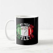 Mug Funny Tommy Freakin' Cutlets New Jersey Italy Flag (Gauche)