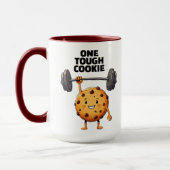 Mug Funny Tough Cookie Lifting Barbell (Gauche)
