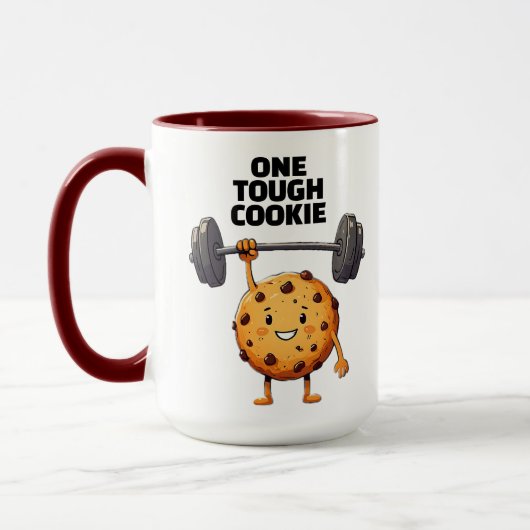 Mug Funny Tough Cookie Lifting Barbell (Gauche)