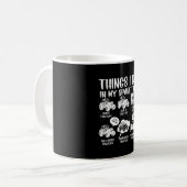 Mug Funny Tracteurs amoureux 6 choses que je fais dans (Devant gauche)