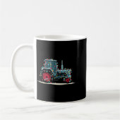 Mug Funny Tractor Christmas Graphics Lights Lover Farm (Gauche)