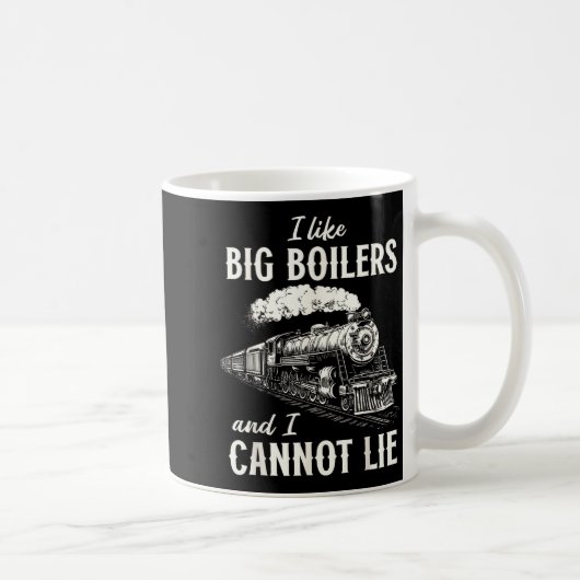 Mug Funny Train Big Boilers Steam Locomotive Freight  (Droite)