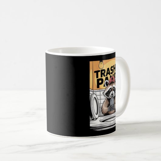 Mug Funny Trashed Panda Raccoon Gets Drunk  (Devant droit)