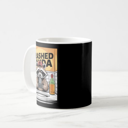 Mug Funny Trashed Panda Raccoon Gets Drunk  (Devant gauche)