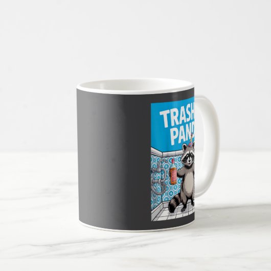 Mug Funny Trashed Panda Raccoon Gets Drunk  (Devant droit)
