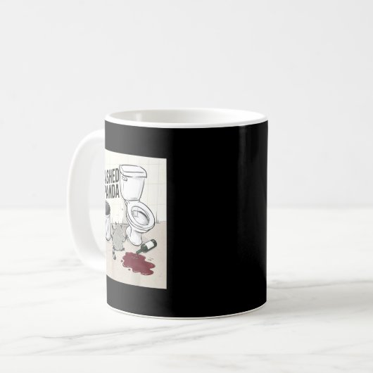 Mug Funny Trashed Panda Racoon Gets Drunk  (Devant gauche)