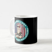 Mug Funny Trauma Llama Prévention Unit Médicale Tri-Bl (Devant gauche)