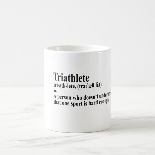 Mug Funny Triathlon (Centre)