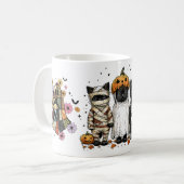 Mug Funny trois chats d'Halloween (Devant gauche)