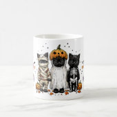 Mug Funny trois chats d'Halloween (Centre)