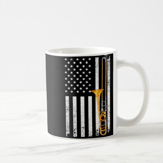 Mug Funny Trombone Design For Men Women Musician Tromb (Droite)