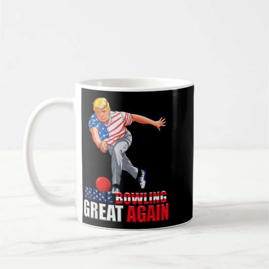 Mug Funny Trump Bowling Make Bowling Great Again  (Gauche)