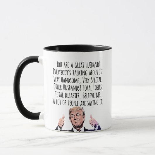 Mug Funny Trump Husband Birthday Valentine Christmas (Gauche)