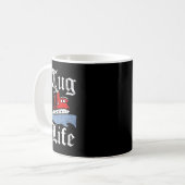 Mug Funny Tugboat TUG LIFE remorqueur (Devant gauche)