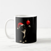 Mug Funny Tuxedo Bauble Cat Santa Hat Red Xmas Christm (Gauche)