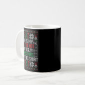 Mug Funny Ugly Christmas Sweater Too Hot Men Teens Xma (Devant gauche)