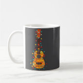 Mug Funny Ukulele Christmas Graphics Lights Lover Play (Gauche)