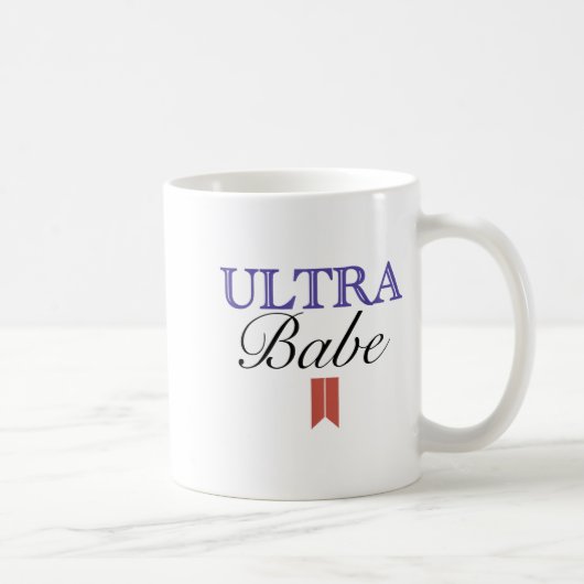 Mug Funny Ultra Babe Funny Patriotic Quote (Droite)