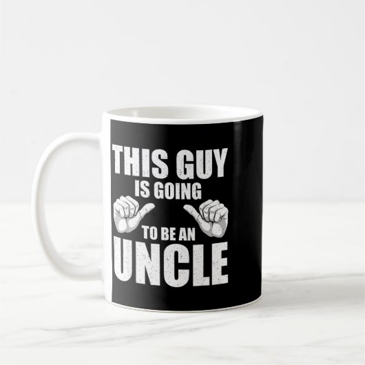 Mug Funny Uncle Design For Uncle Men First Time Uncle (Gauche)