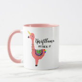 Mug Funny Unicorn Flamant rose Llama Inspirant Uniflla (Gauche)