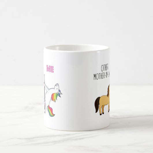 Mug Funny Unicorn Mère En Droit Mariage Faveur (Centre)