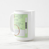 Mug Funny UNIQUE Custom UK THÉ Amateurs Prescription M (Devant gauche)