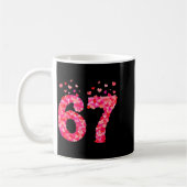 Mug Funny Valentine 6 7 Meme Boy Six Seven Hearts Gen (Gauche)