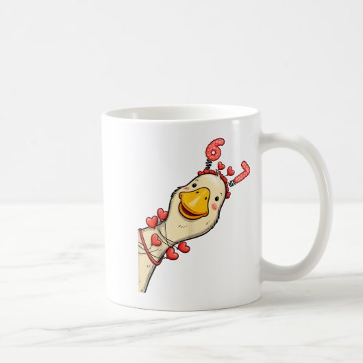 Mug Funny Valentine Goose 6 7 Six Seven Meme Matching  (Droite)