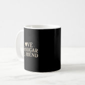 Mug Funny Valentine's Day 2025 I Love My Cougar Girlfr (Devant gauche)