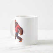 Mug Funny Valentines Day Bigfoot Heart Sungles Sasquat (Devant gauche)