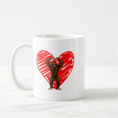 Mug Funny Valentines Day Bigfoot Sungles In Heart Sasq (Gauche)