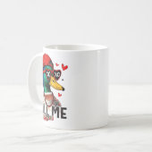 Mug Funny Valentines Day Call Me Duck Hunting Men Wome (Devant gauche)