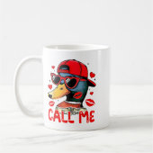 Mug Funny Valentines Day Call Me Duck Hunting Men Wome (Gauche)