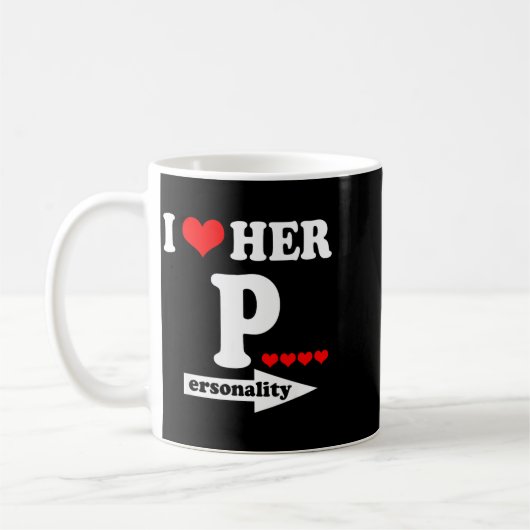Mug Funny Valentine's Day Couple Matching I Love Her I (Gauche)