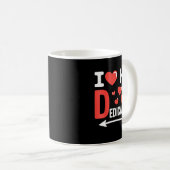 Mug Funny Valentine's Day Couple Matching I Love His D (Devant droit)