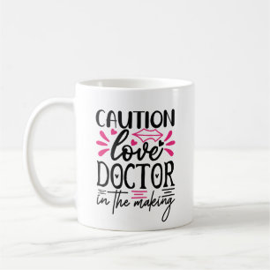 Mug Funny Valentines Day Love Doctor Coeurs roses