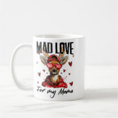 Mug Funny Valentine's Day Mad Love For My Mama Deer Hu (Gauche)