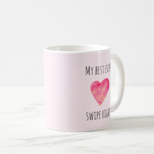 Mug Funny Valentines Day Swipe Dates de droite (Devant droit)