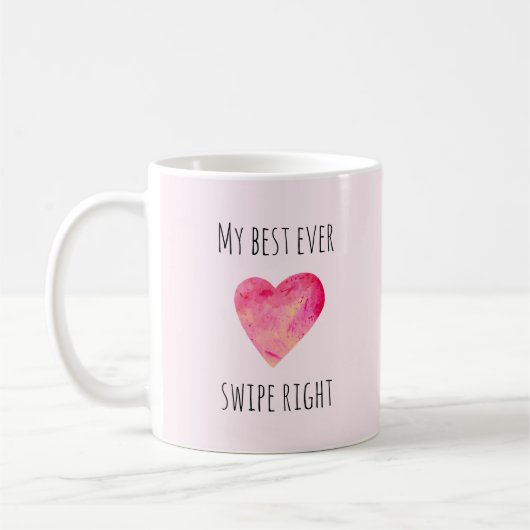 Mug Funny Valentines Day Swipe Dates de droite (Gauche)
