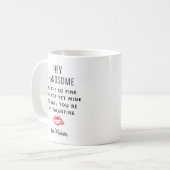 Mug Funny Valentines Poème de la Journée Petit ami Per (Devant gauche)