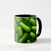 Mug Funny Végétarien Cool Vert Frais Concombre (Devant droit)