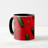Mug Funny Végétarien Cool Vert Frais Concombre (Devant gauche)