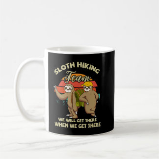 Mug Funny Vintage Sloth Randonnée Team Sloth