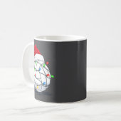 Mug Funny Volleyball Ball Christmas Graphics Lights Lo (Devant gauche)