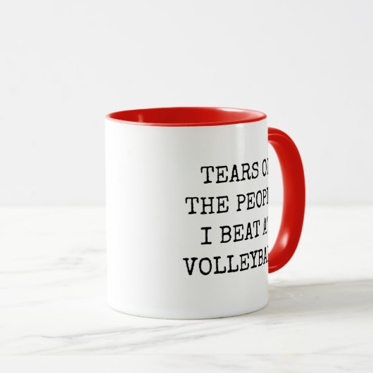 Mug Funny Volleyball Player (Devant droit)