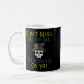 Mug Funny Voodoo Quote - Witch Doctor Skull Mardi Gras (Gauche)
